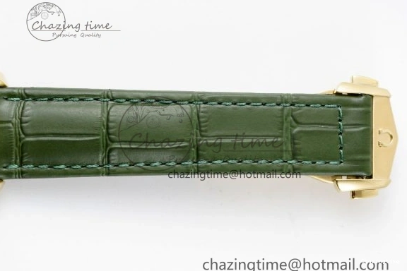 0512 Speedmaster Moonwatch in Moonshine Gold YG RMF Best Edition Green Dial on Green Leather Strap Manual Chrono EasyCare 7832